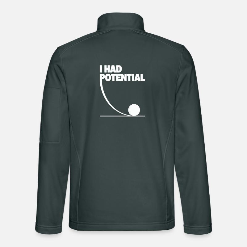 I Had Potential: Potential Graphics Math Gag Unisex Softshell Jacket
