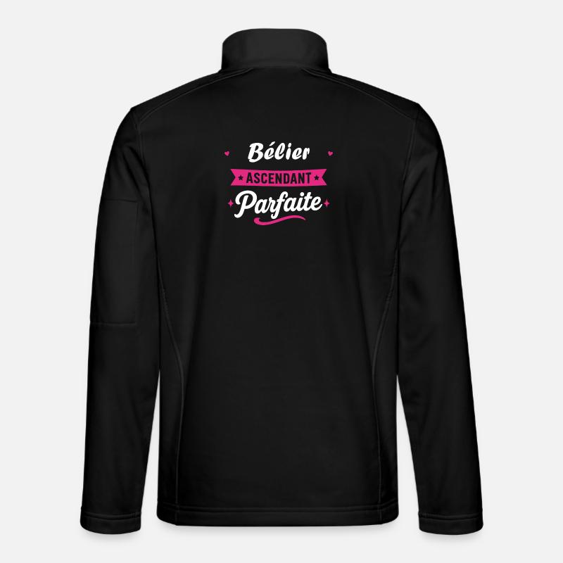 Bélier Ascendant Parfaite - Veste en tissu softshell Unisexe - noir