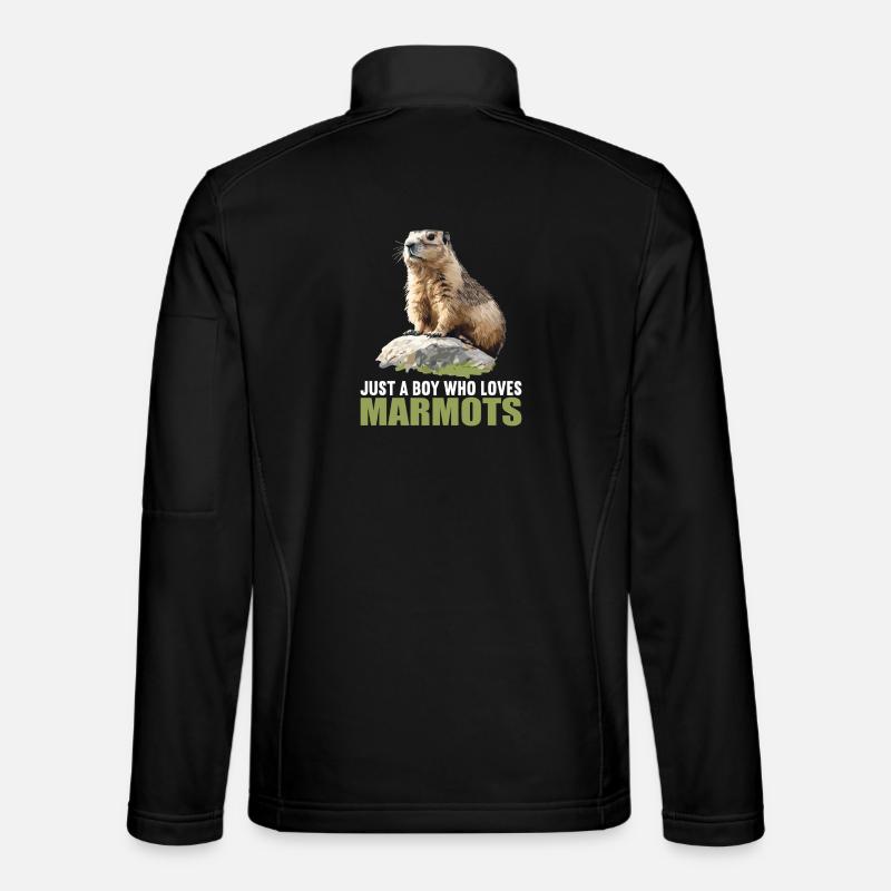 Murmeltiere Murmeltier - Unisex Softshelljacke - Schwarz