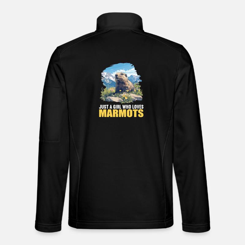 Murmeltiere Murmeltier - Unisex Softshelljacke - Schwarz