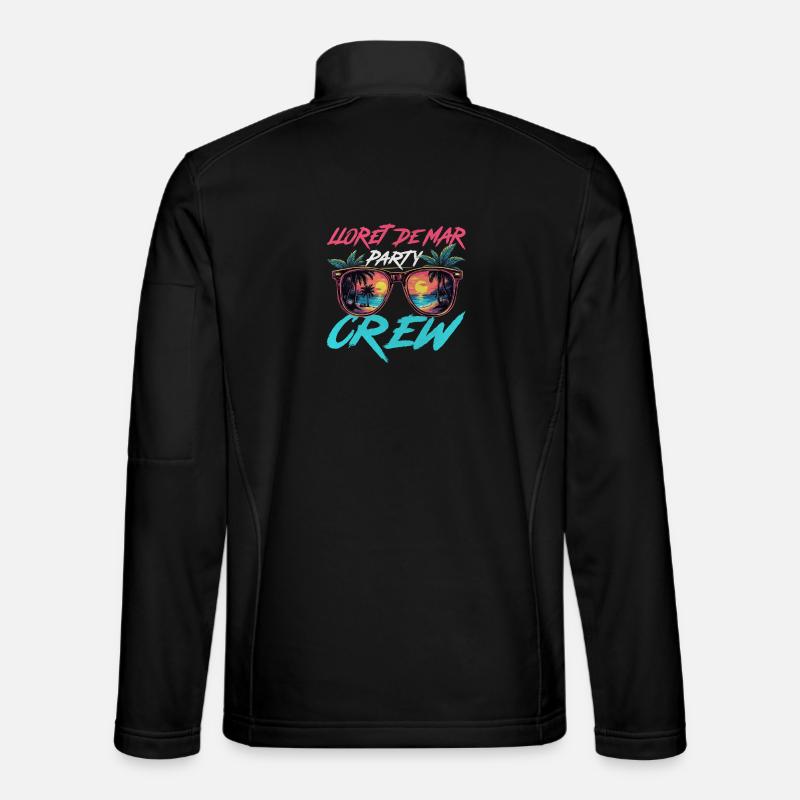 Lloret De Mar Party Crew - Unisex Softshelljacke - Schwarz
