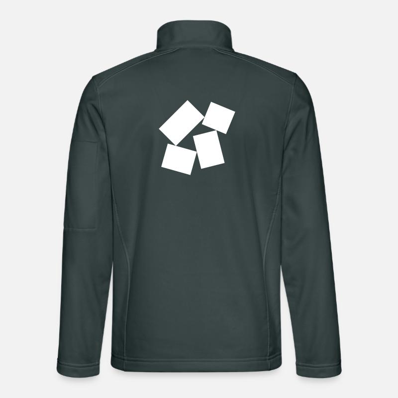 Fette Quadrate-Komposition Unisex Softshelljacke
