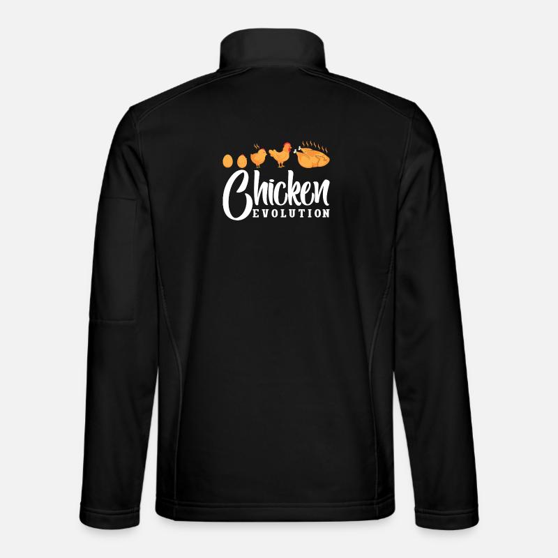 Poulets Whisperer Poulets Poulets Poulets Gardiens de poulets Veste en tissu softshell Unisexe