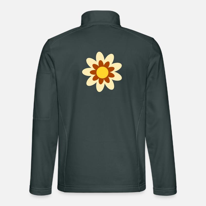 70s Flower Pattern Hippie Gift Unisex Softshell Jacket