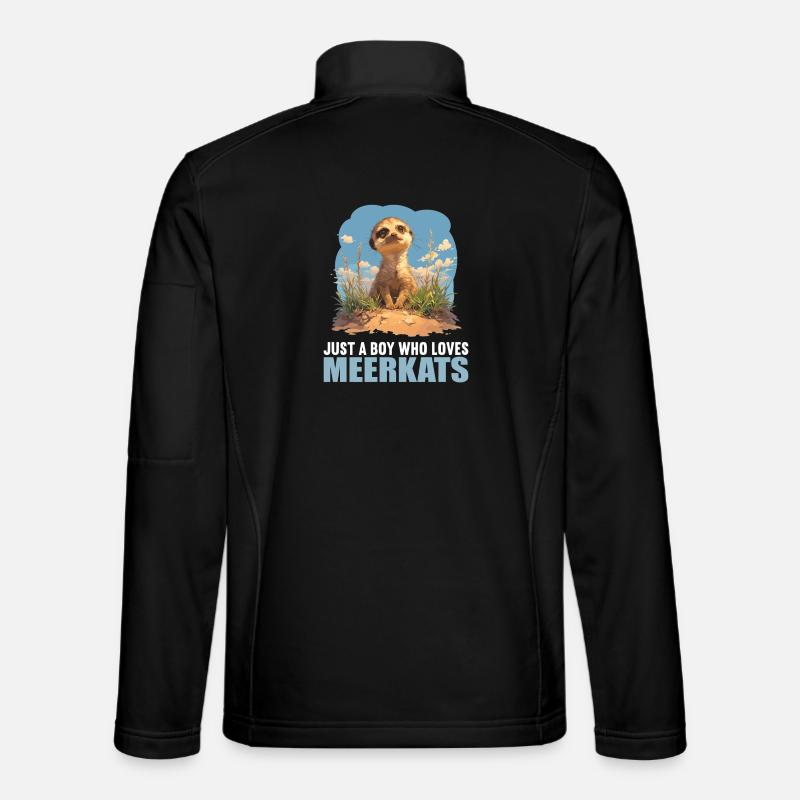 Suricate Erdmännchen - Veste en tissu softshell Unisexe - noir