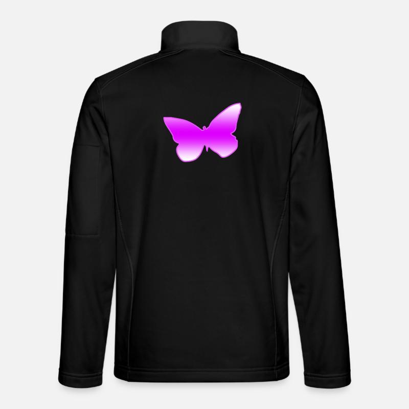 Schmetterling - Unisex Softshelljacke - Schwarz
