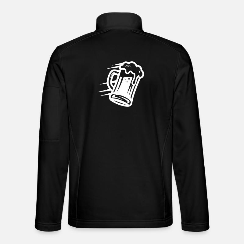 Bier Bierglas Symbol - Unisex Softshelljacke - Schwarz