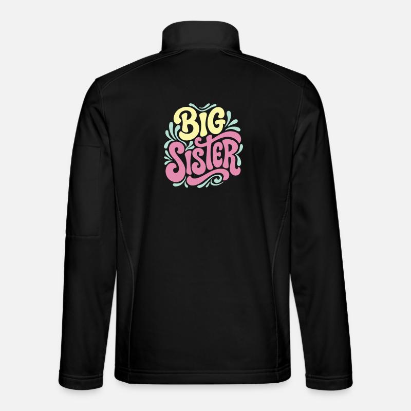 Große Schwester-Feier - Unisex Softshelljacke - Schwarz