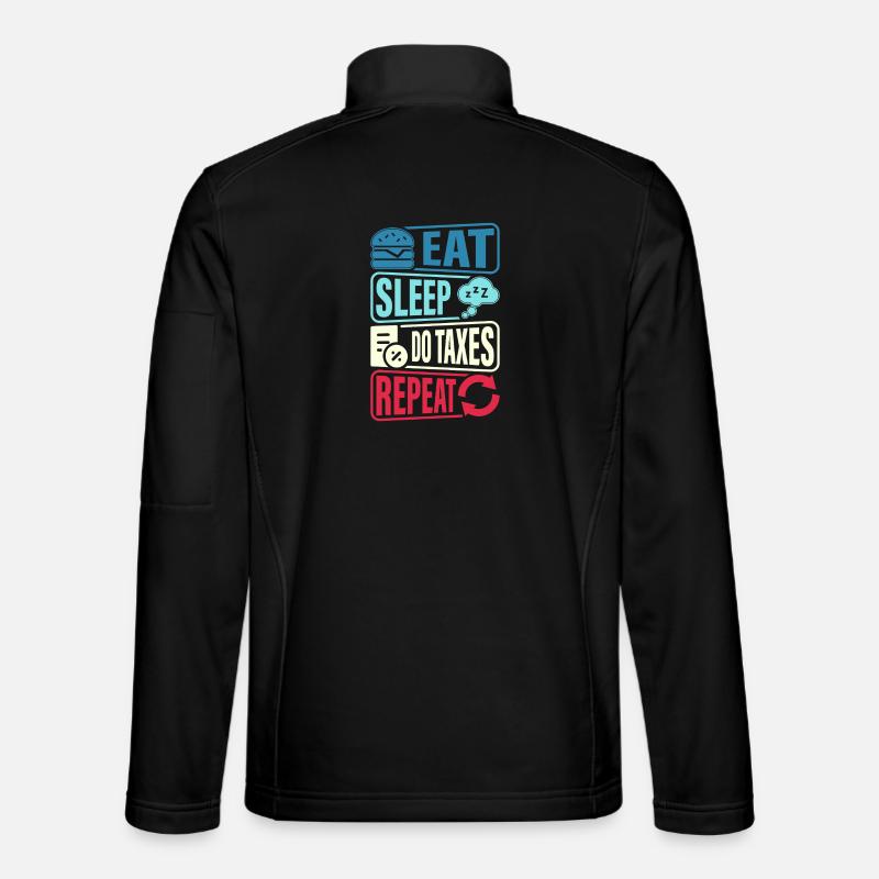 Eat, sleep, control, repeat - Unisex Softshell Jacket - black