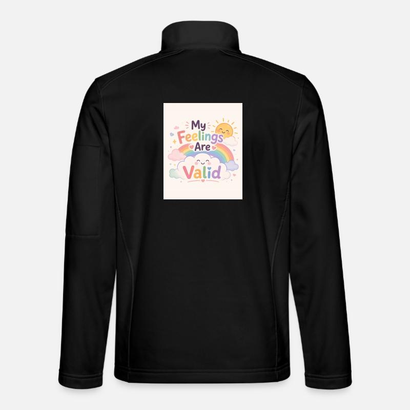 Mes Sentiments Sont Validés - Veste en tissu softshell Unisexe - noir