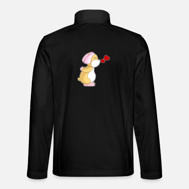 Hamster Braut Schleier Hochzeit - Unisex Softshelljacke - Schwarz