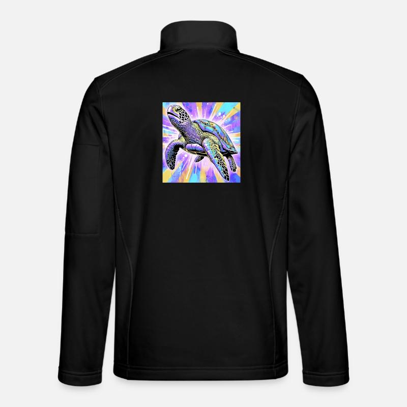 Schildkröte - Unisex Softshelljacke - Schwarz