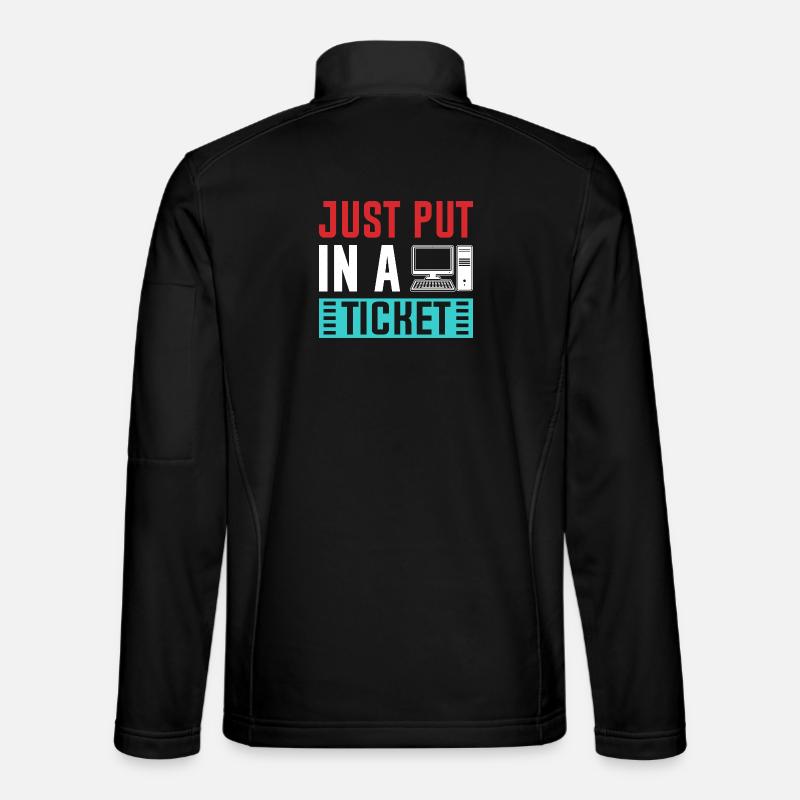 Just Put In A Ticket Graphic Unisex Softshell Jacket