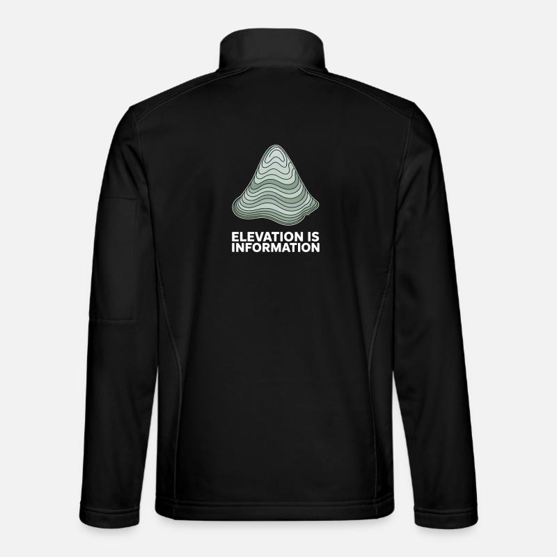 Elevation Is Information Topographic Unisex Softshell Jacket
