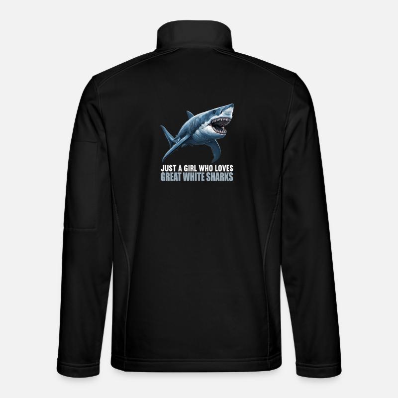 Great White Shark Great White Shark - Unisex Softshell Jacket - black