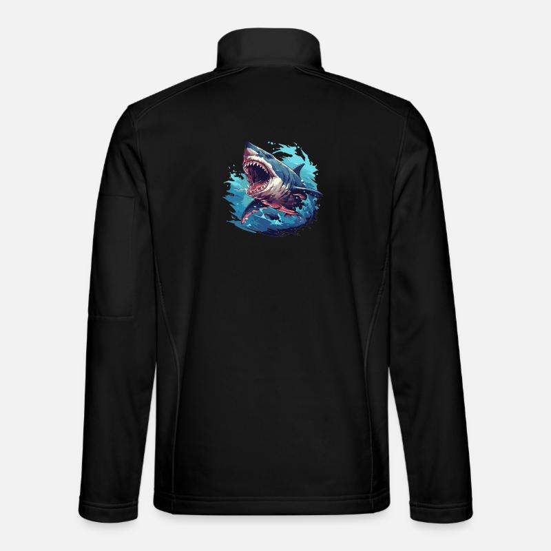 Sharks Shark - Unisex Softshell Jacket - black