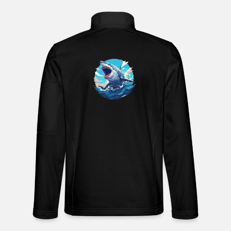 Sharks Shark - Unisex Softshell Jacket - black