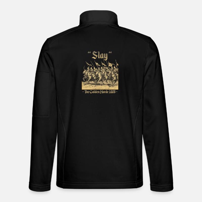 Empire mongol Gengis Khan Cavalier de la Horde d’Or Veste en tissu softshell Unisexe