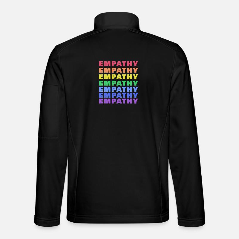 Empathy in rainbow style - Unisex Softshell Jacket - black