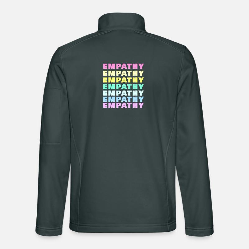 Empathy Rainbow Pastel Optics Unisex Softshell Jacket