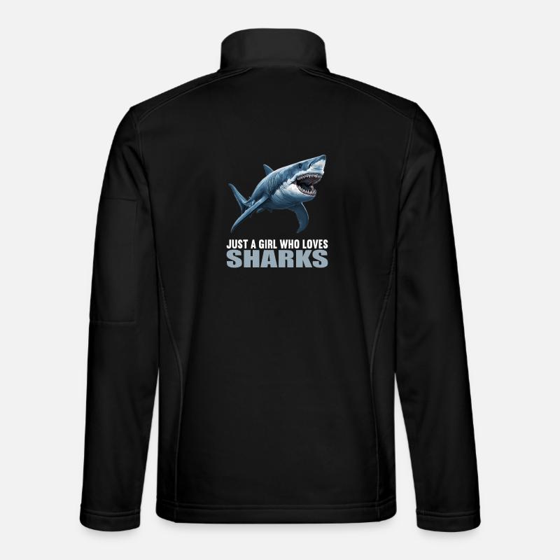 Requins Requin - Veste en tissu softshell Unisexe - noir