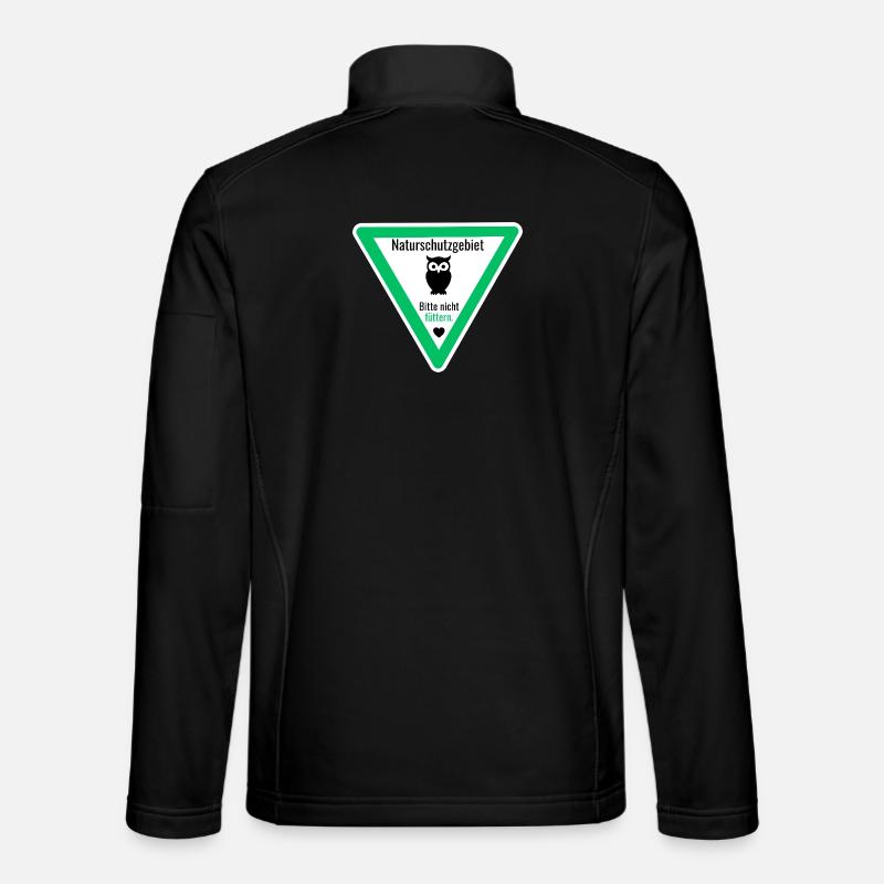 Naturschutzgebiet Nachteule Bitte nicht füttern Unisex Softshelljacke