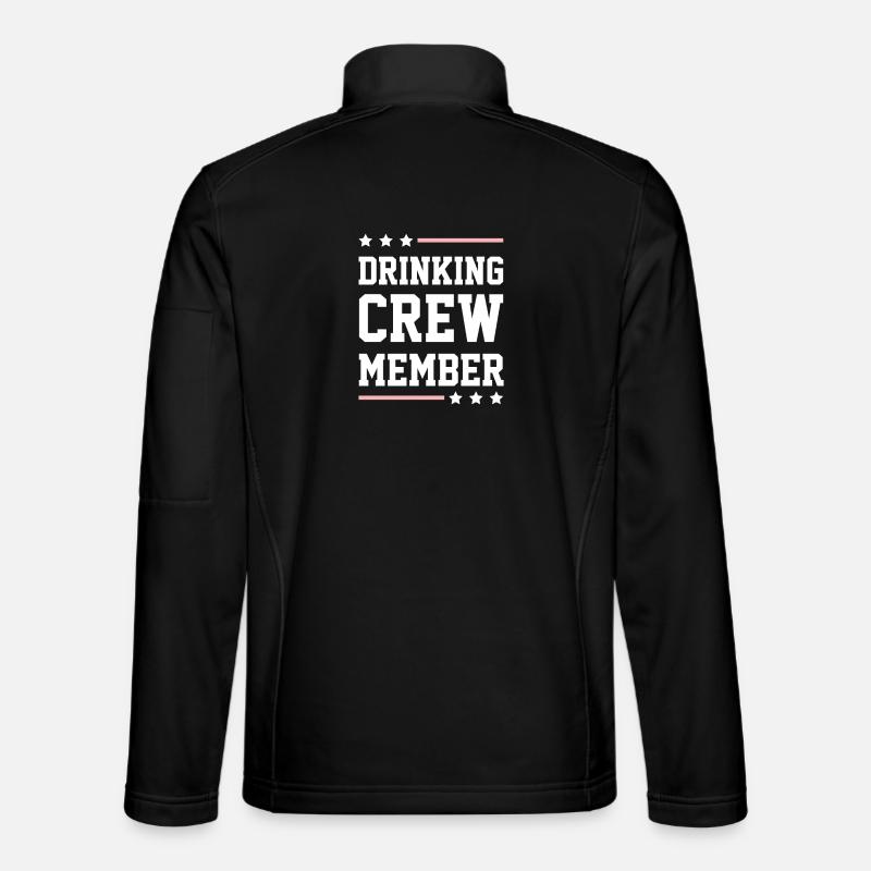 Drinking Crew - Unisex Softshell Jacket - black