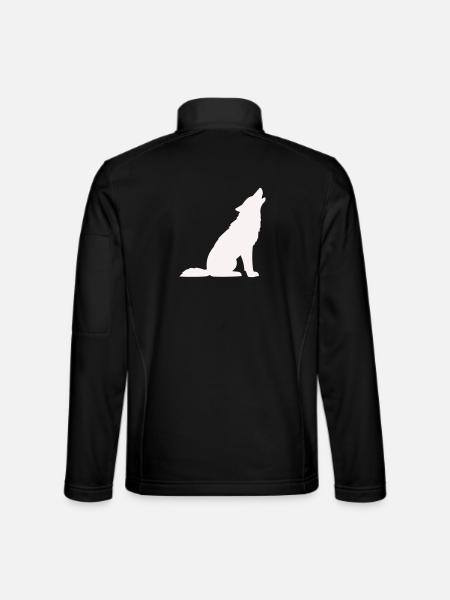 wolf- - Unisex Softshelljacke - Schwarz