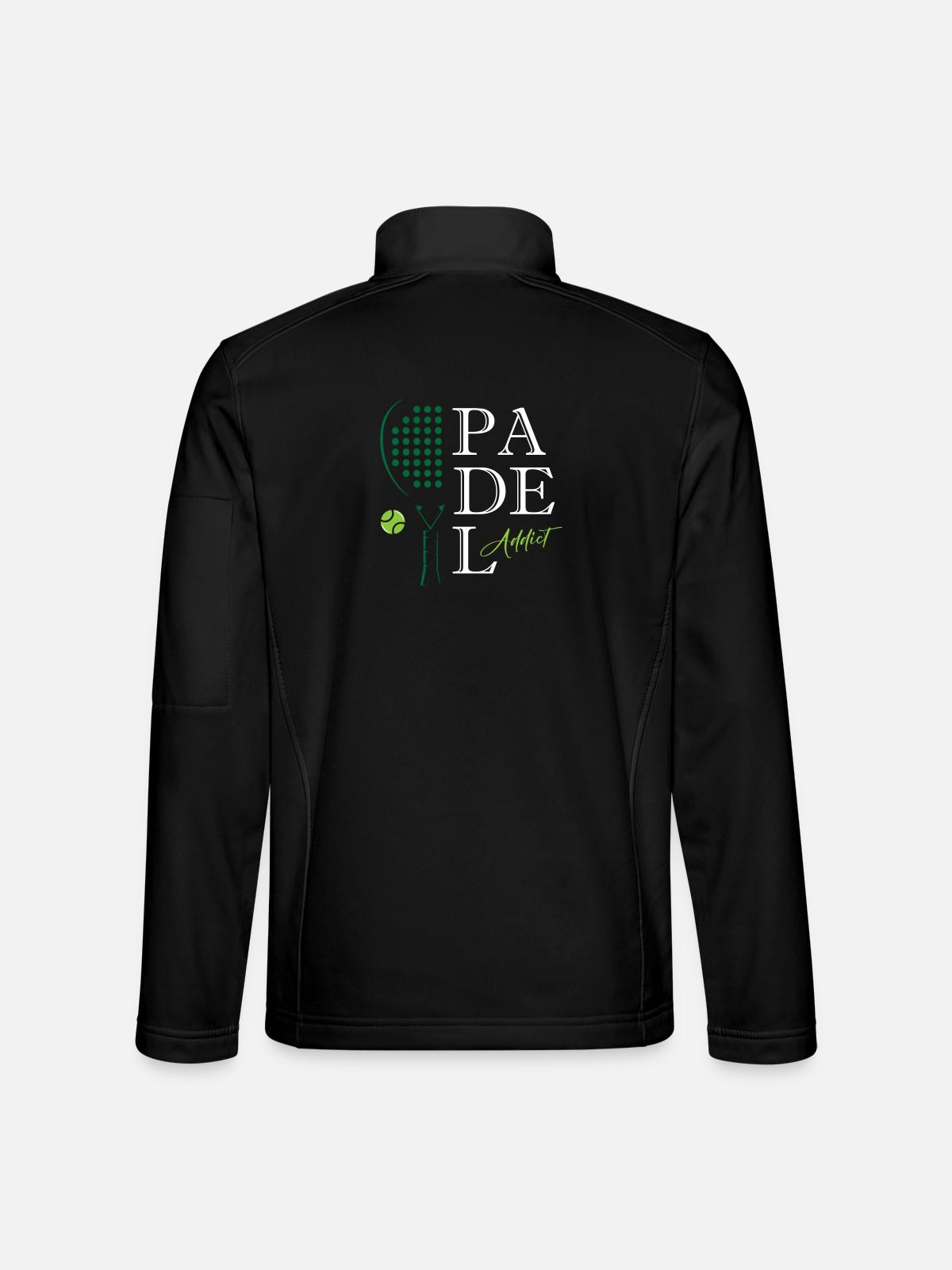 Padel_Addict - Unisex Softshell Jacket - black - Back