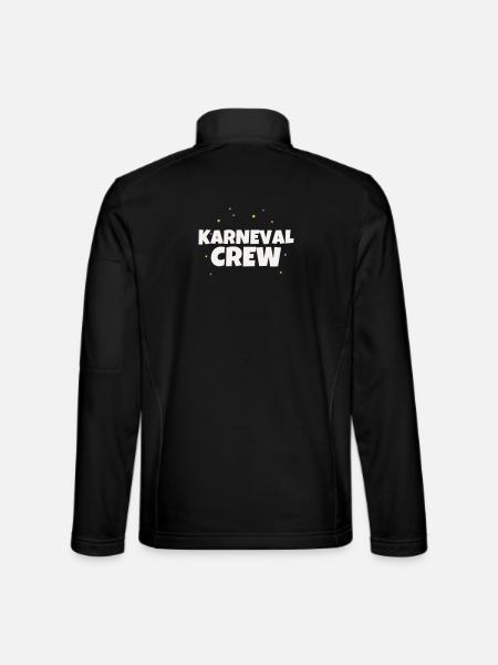 Équipe de Carnaval Célébrations de groupe de la fête costumée du Carnaval - Veste en tissu softshell Unisexe - noir - Dos
