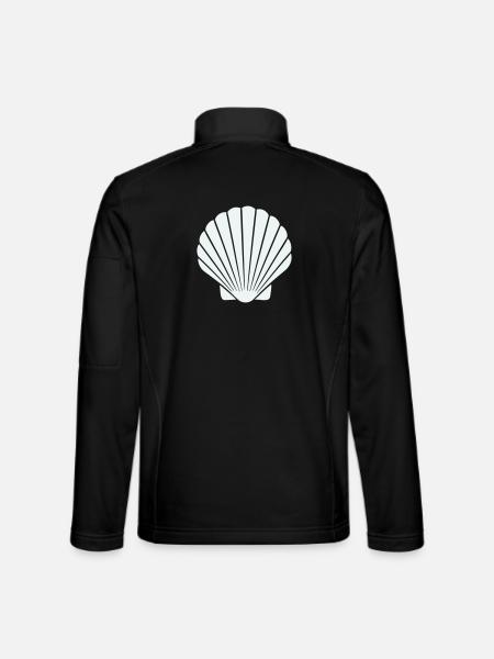 Geometric Shell Art - Unisex Softshell Jacket - black