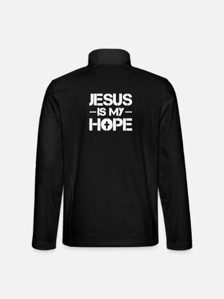 Jesus is my hope - Unisex Softshell Jacket - black