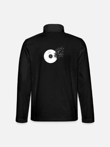 Vinyl - Unisex Softshell Jacket - black - Back