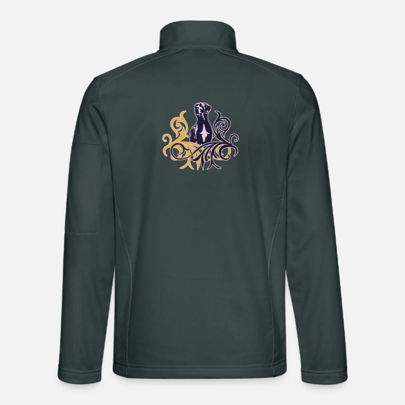 Duitse doggen Veste en tissu softshell Unisexe