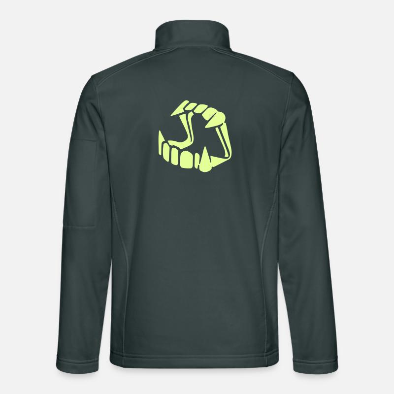 Lueur dans l'obscurité Dracula Veste en tissu softshell Unisexe