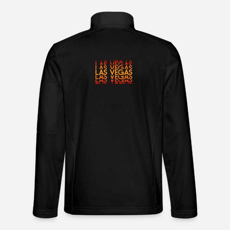 Las Vegas Neon Layout - Unisex Softshell Jacket - black