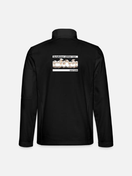 Schäfchen zählen - Unisex Softshelljacke - Schwarz