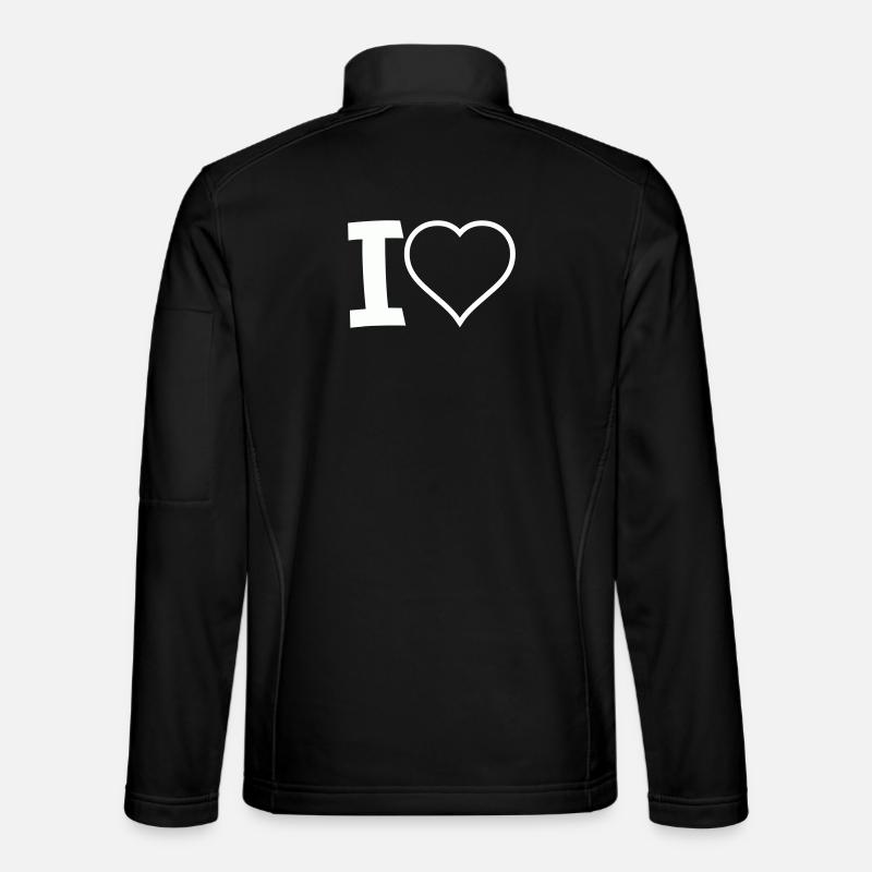 I Herz  - Unisex Softshelljacke - Schwarz