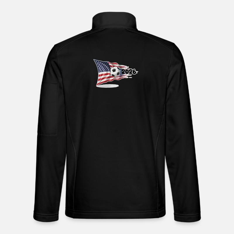 USA Soccer 2026 celebration - Unisex Softshell Jacket - black