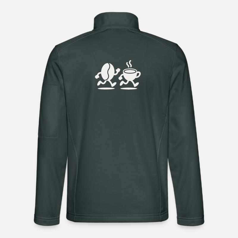 Koffein-Sprint: Bean & Cup Run Unisex Softshelljacke
