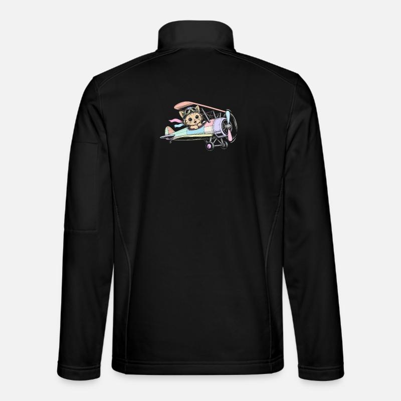 airplane - Unisex Softshell Jacket - black