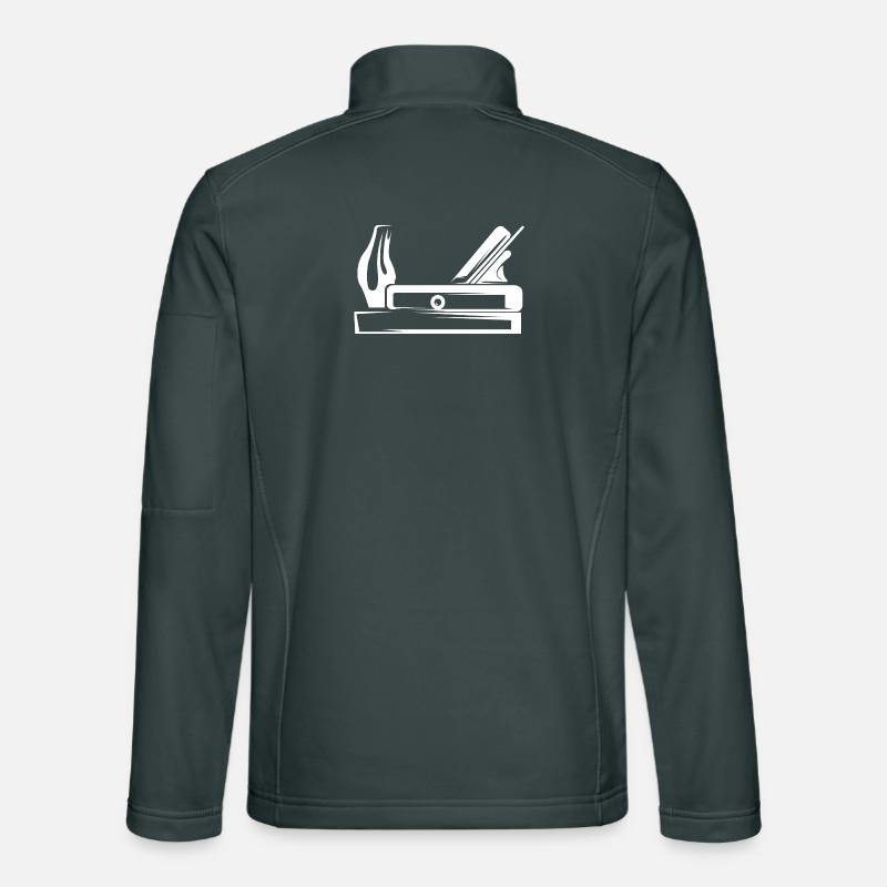 Planer Tool Carpenter Carpenter Symbol Logo icon Unisex Softshell Jacket