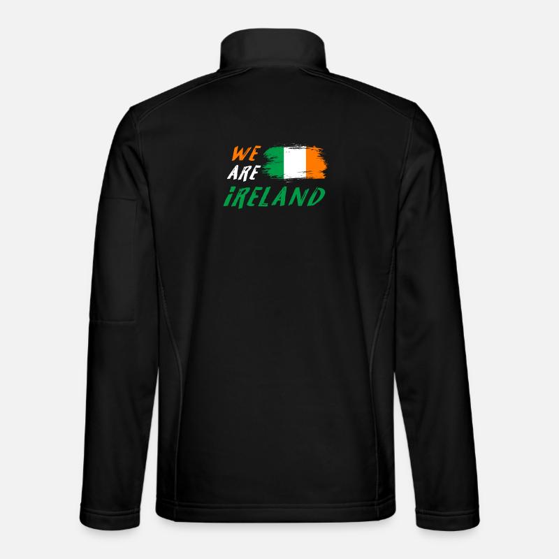 Nous sommes la conception des drapeaux d'Irlande Veste en tissu softshell Unisexe
