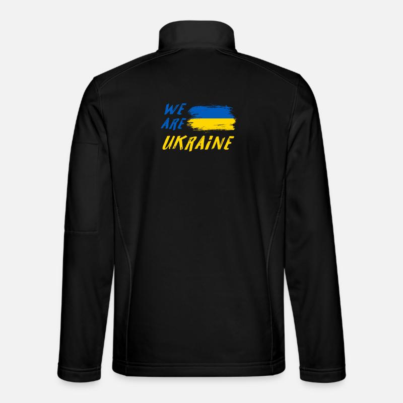 we are Ukraine - Unisex Softshell Jacket - black
