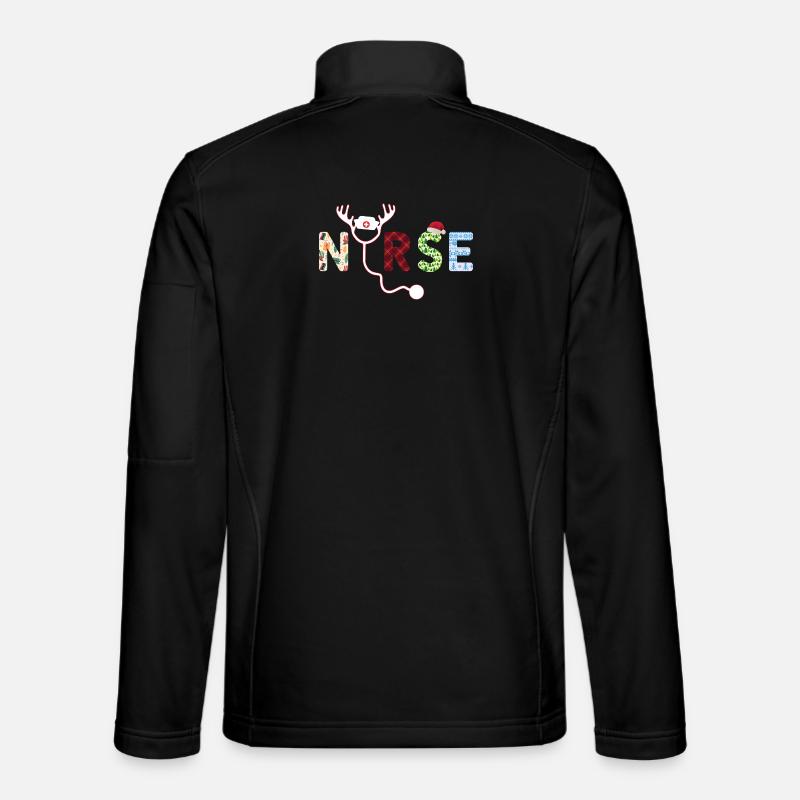 Infirmière moche Noël - Veste en tissu softshell Unisexe - noir