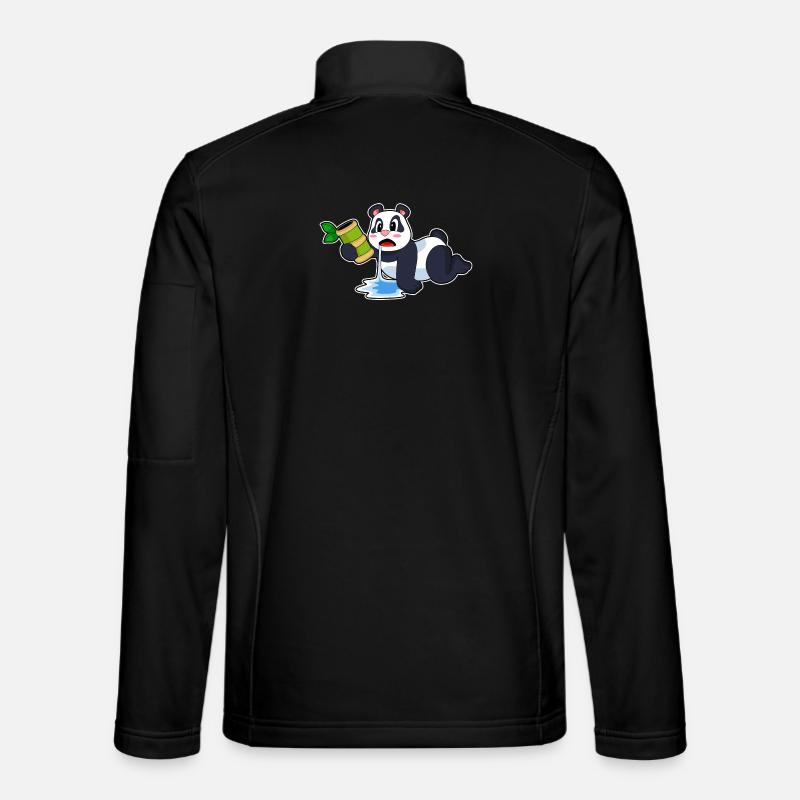 Panda Bamboo - Unisex Softshell Jacket - black