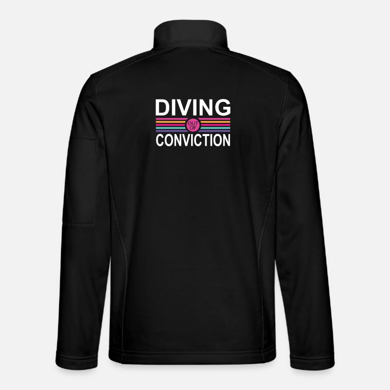 Diving Conviction - Unisex Softshell Jacket - black
