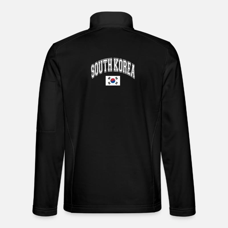 South Korea - Unisex Softshell Jacket - black