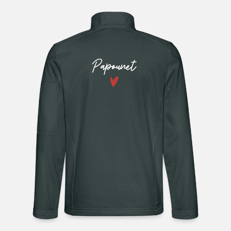 Daddy Heart Gift Idea Unisex Softshell Jacket