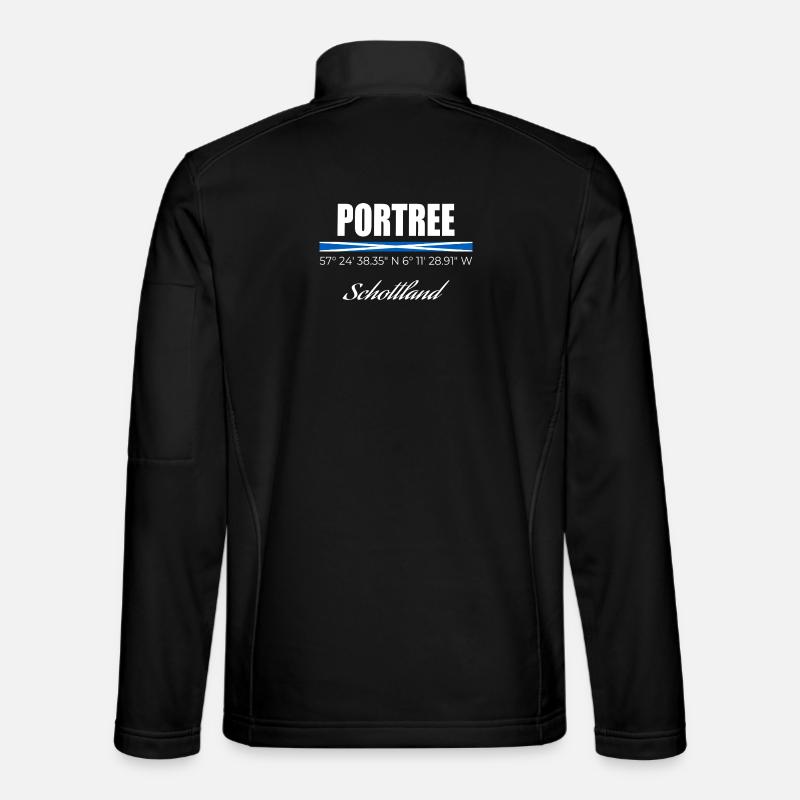 Portree - Unisex Softshelljacke - Schwarz